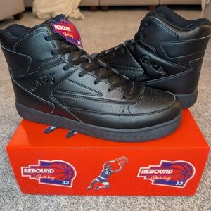 Patrick Ewing 33 Rebound B-Ball Shoes Men’s Orion Size 13 Black Non-Strap NIB